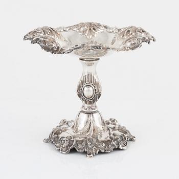 A Swedish 19th century silver bowl/dish, Gothenburg, 1852.