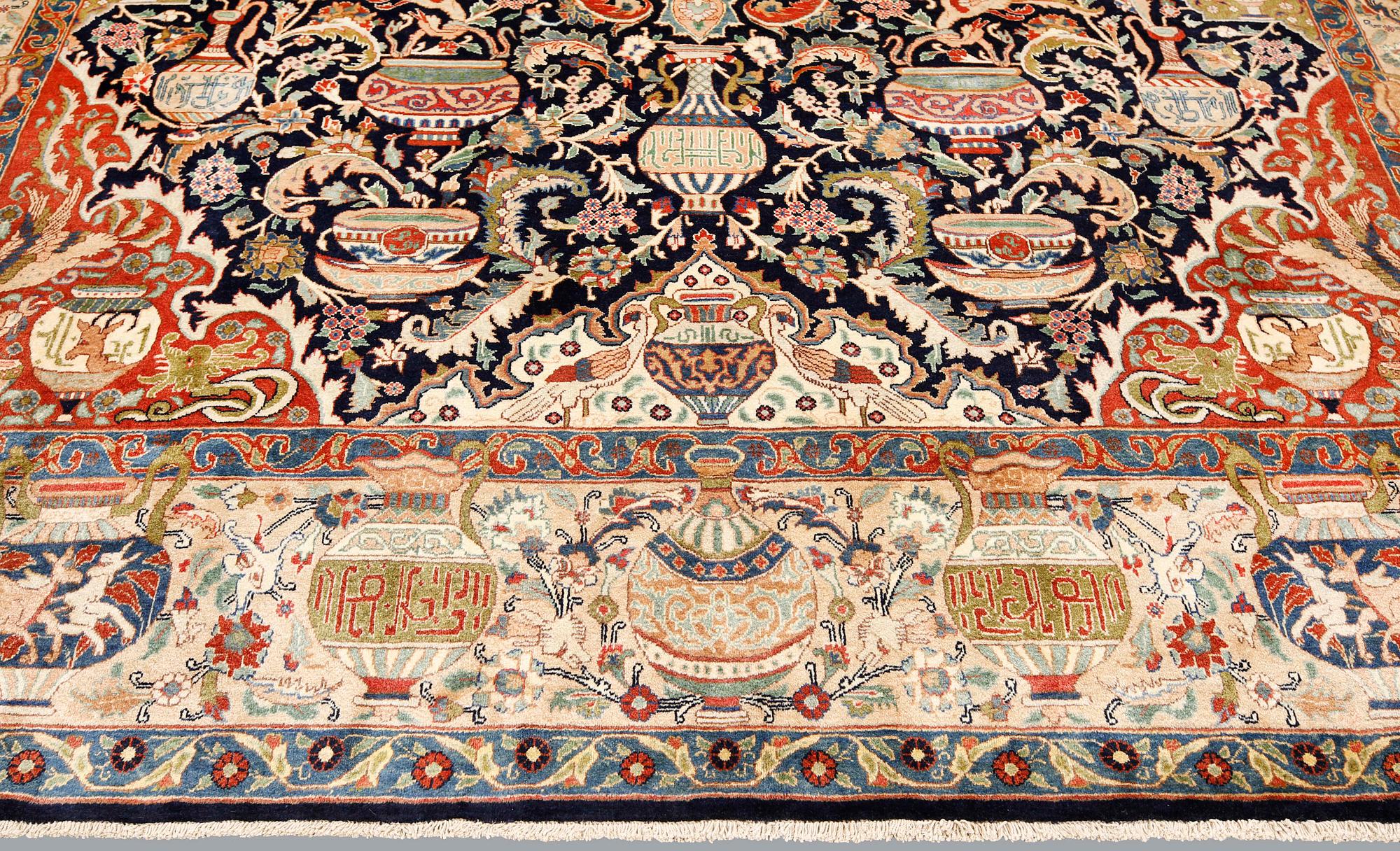 A Kashmar carpet, ca 397 x 297 cm.