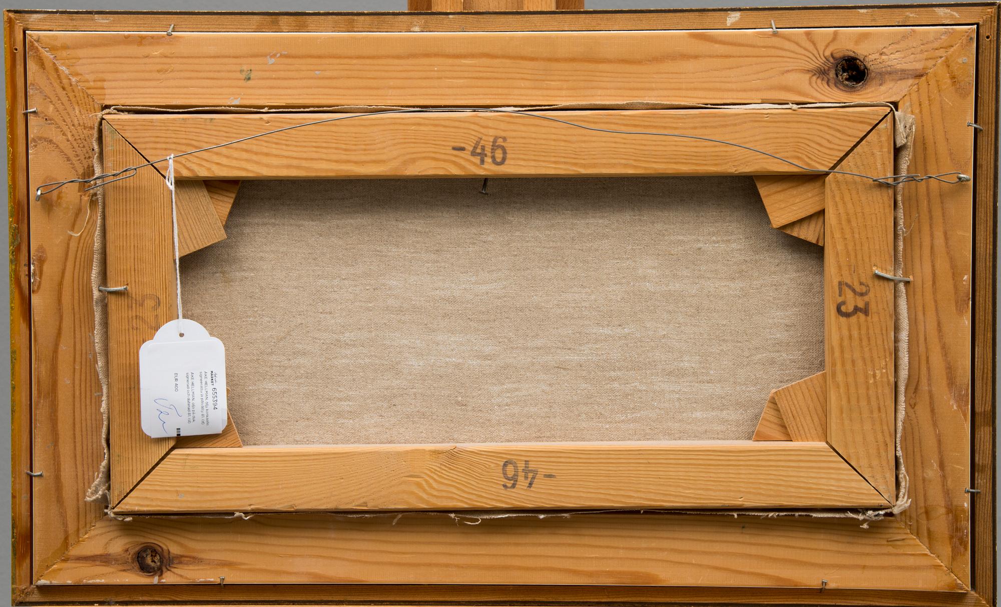 ÅKE HELLMAN, olja på duk, signerad och daterad 81.