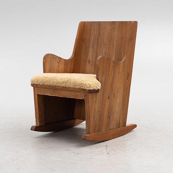 Axel Einar Hjorth, a "Lovö" rocking chair, Nordiska Kompaniet, Sweden, 1930's.