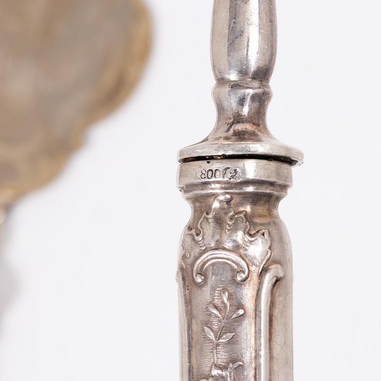 Fiskbestick samt fiskserveringsbestick, 23 delar, silver, Lemor, Tyskland, tidigt 1900-tal.