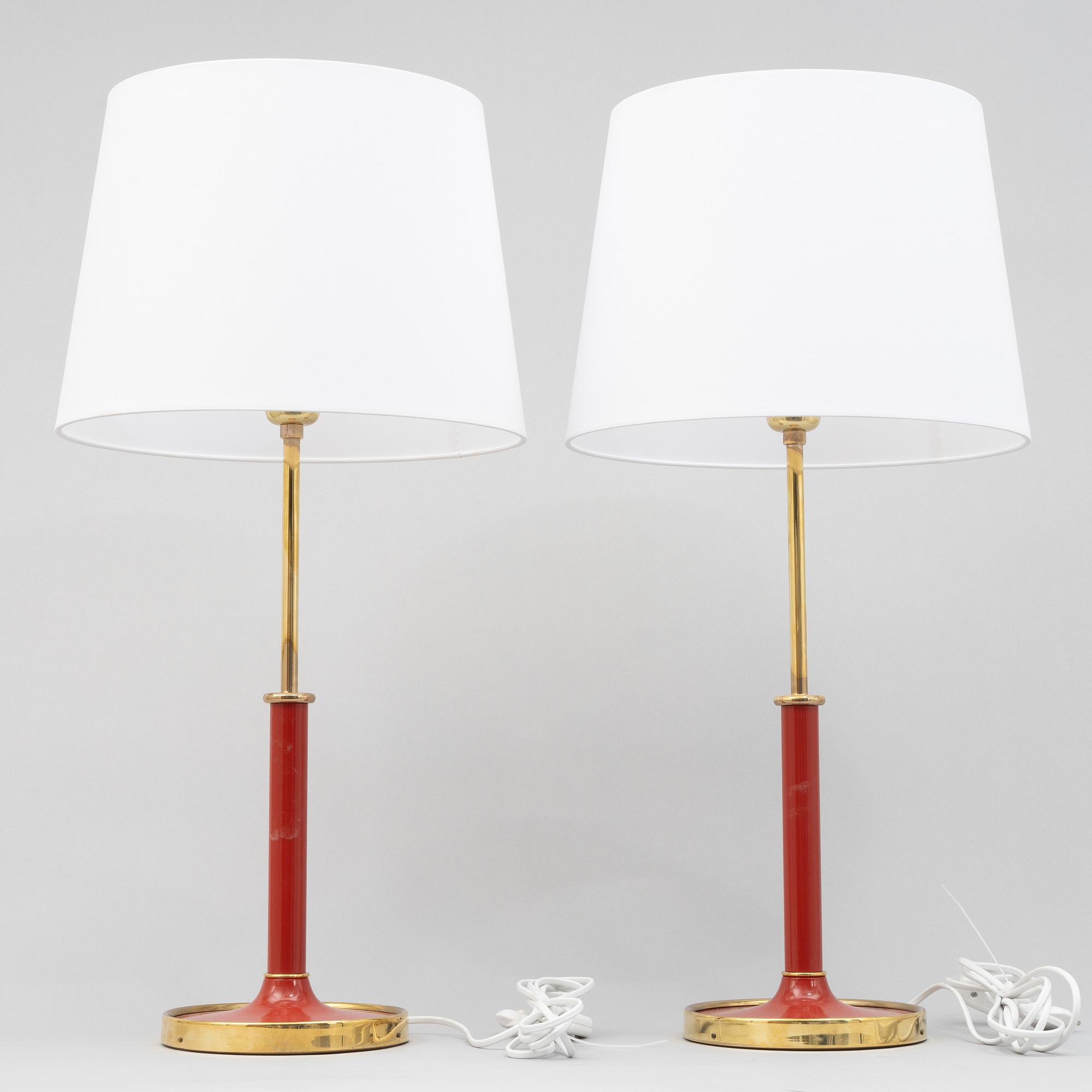 Josef Frank, a pair of model G 2466 table lamps, Firma Svenskt Tenn.