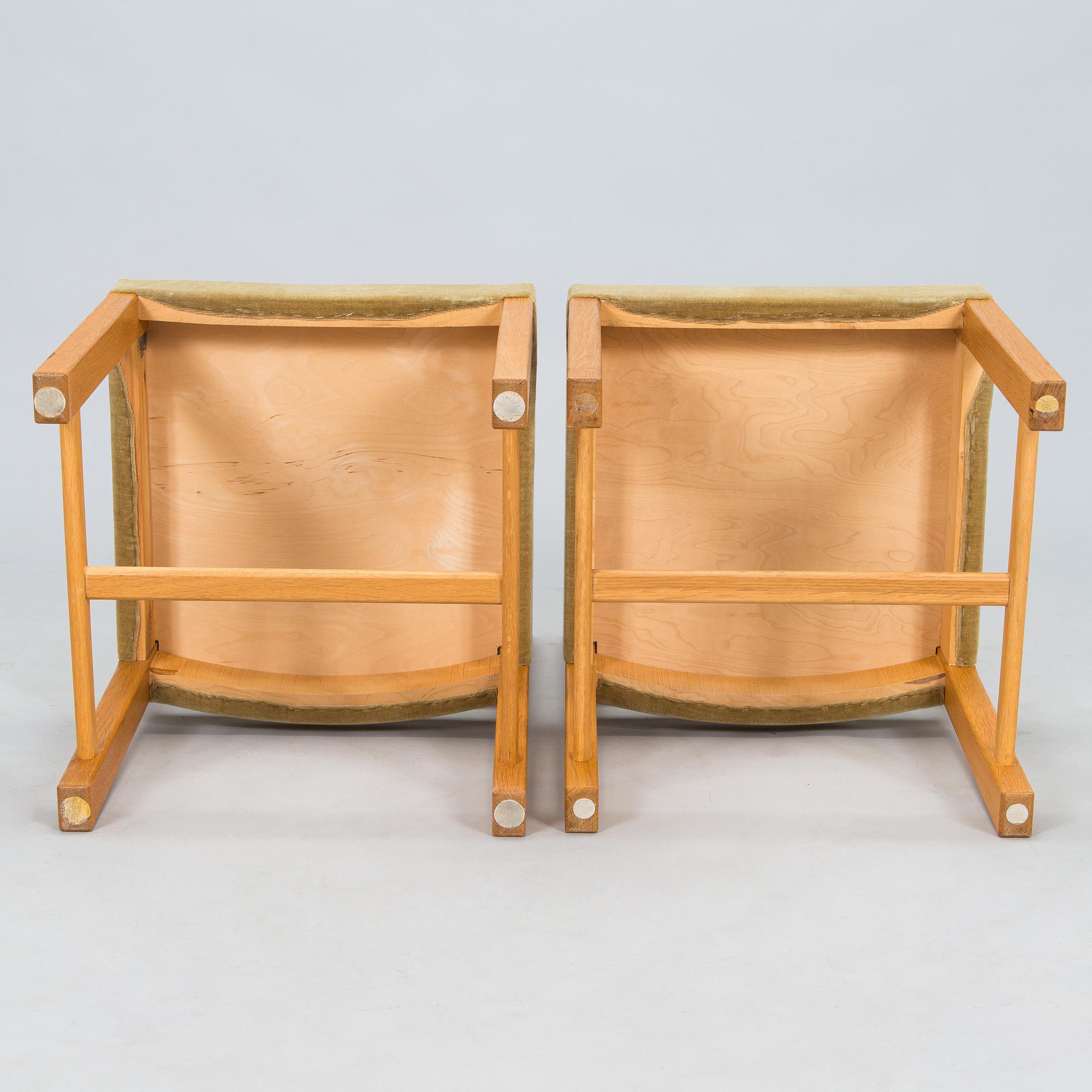 Carl Gustaf Hiort af Ornäs, dining table, "Exhibition Senior", and chairs 6 pcs, HMN Huonekalu Mikko Nupponen 1950s.