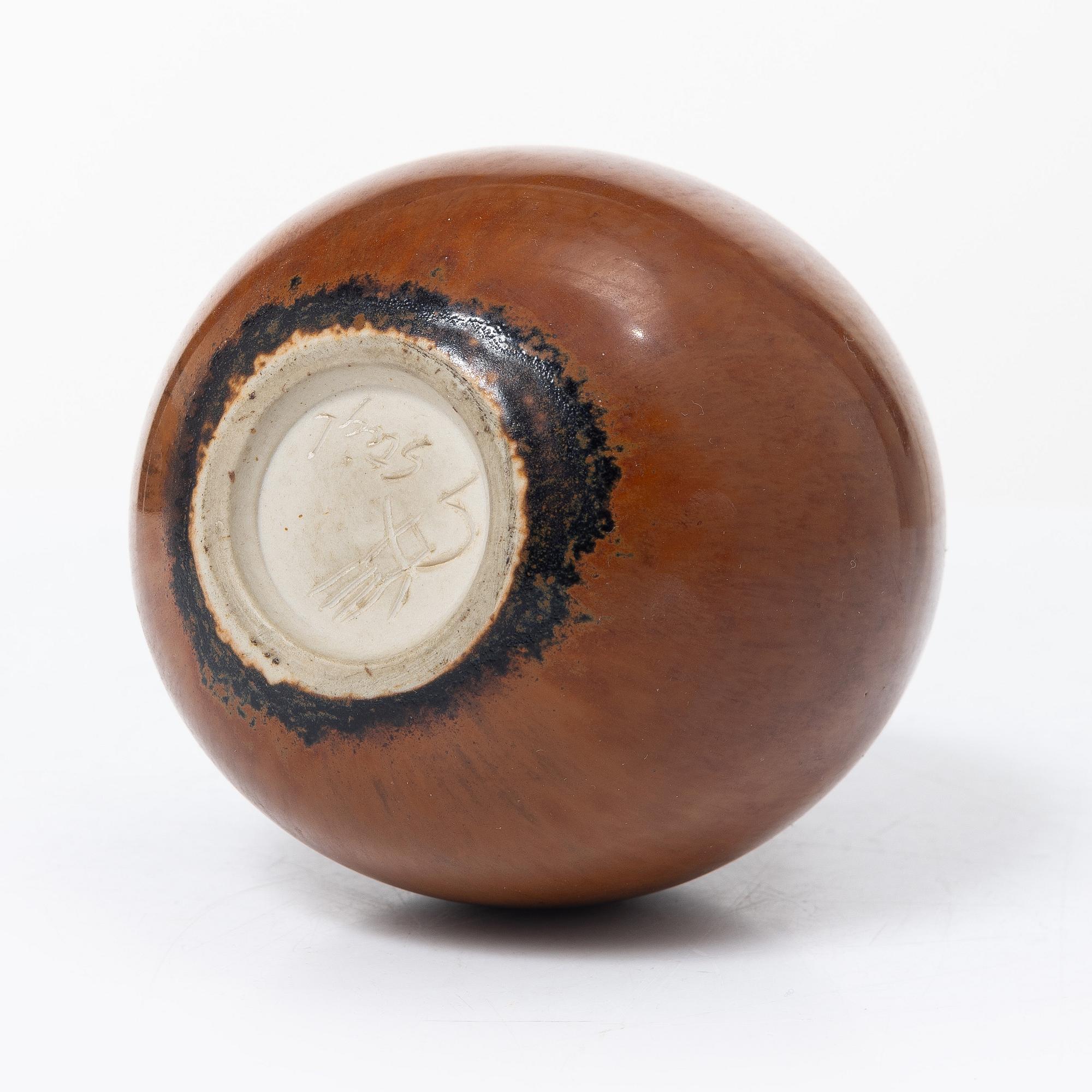 Stig Lindberg, a 'Gnurgla' stoneware vase, Gustavsberg Studio.