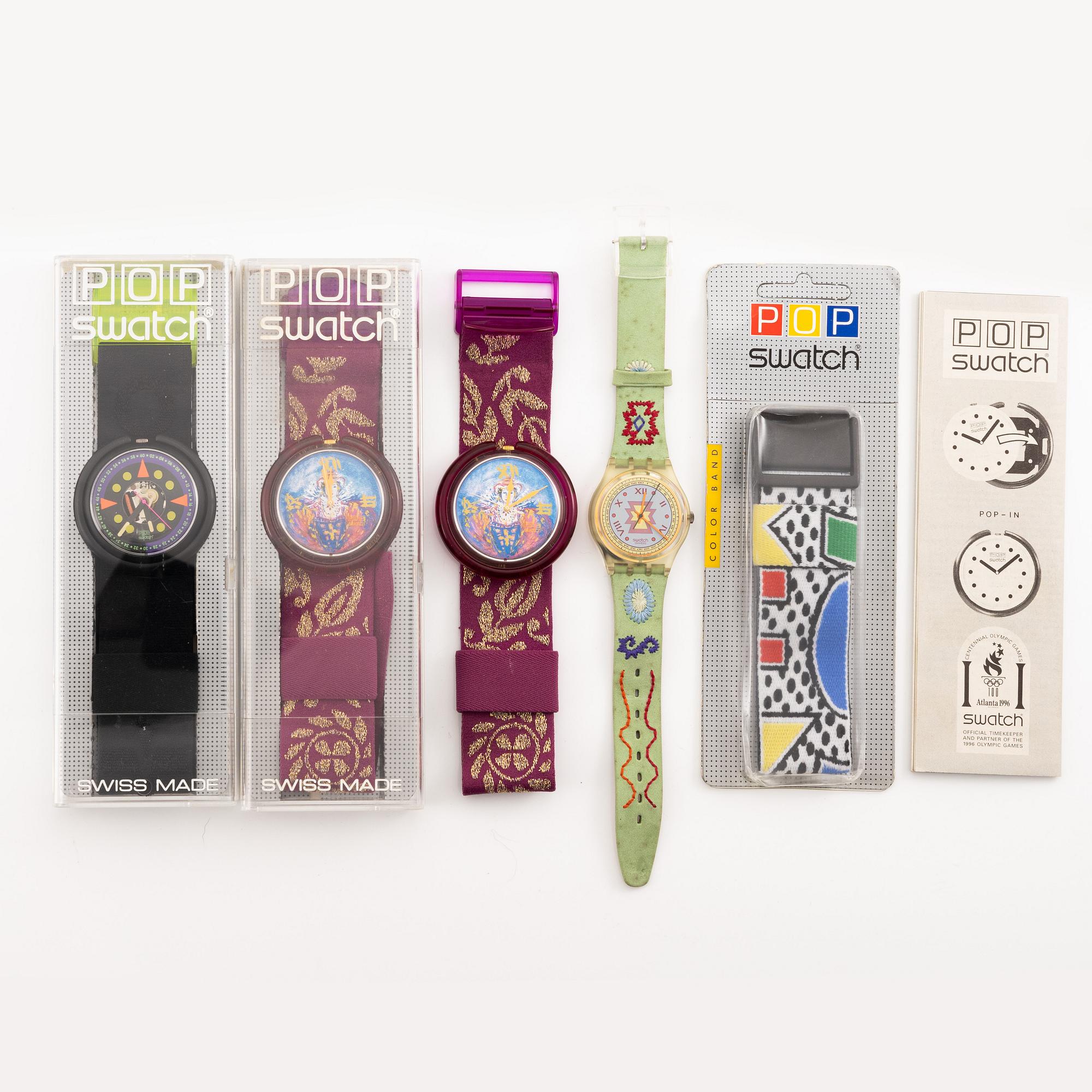 18 Swatch Watches, "No Reserve".