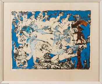 ALO HOIDRE, litography, signed and dated-87.