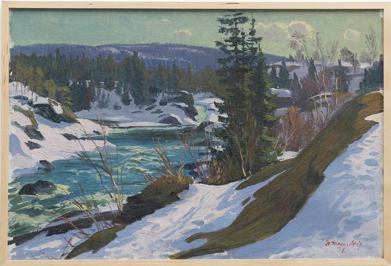 Ante (Anders) Karlsson-Stig, Winter landscape.
