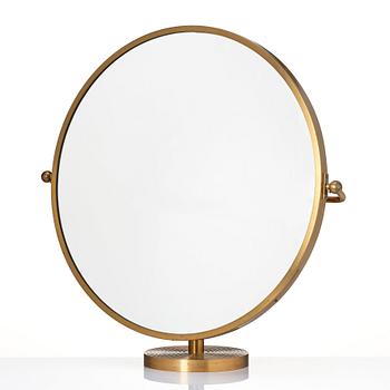 Josef Frank, a brass dressing table mirror, model "H2214", Firma Svenskt Tenn, Sweden, mid 20th  century.