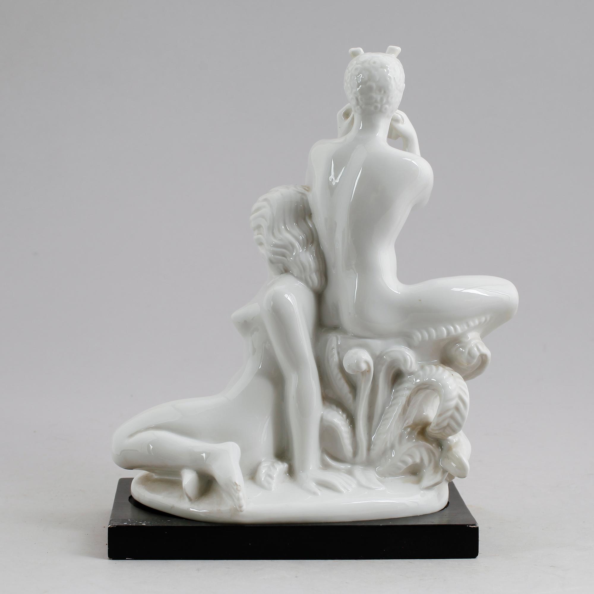 FIGUR, porslin, Harald Salomon, Rörstrand, 1940-tal.