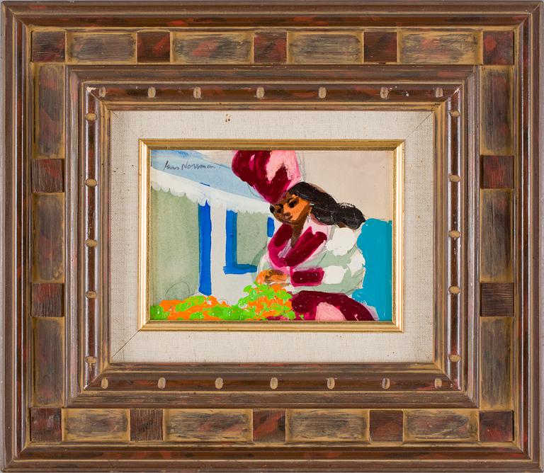 LARS NORRMAN Olja på pannå, 3 st, sign.