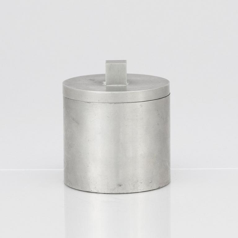 Björn Trägårdh, or Nils Fougstedt, a pewter lidded jar, Svenskt Tenn, Stockholm 1930.