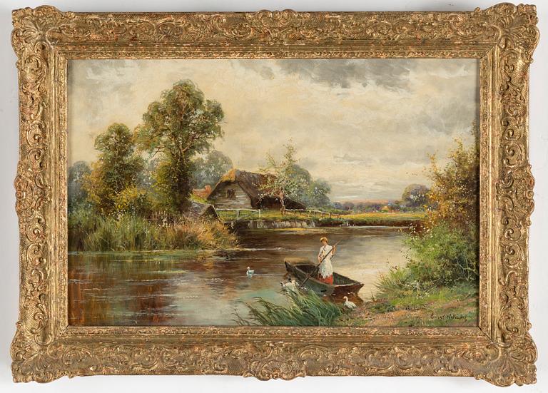 ERNEST WALBOURN, oil on canvas, signed.