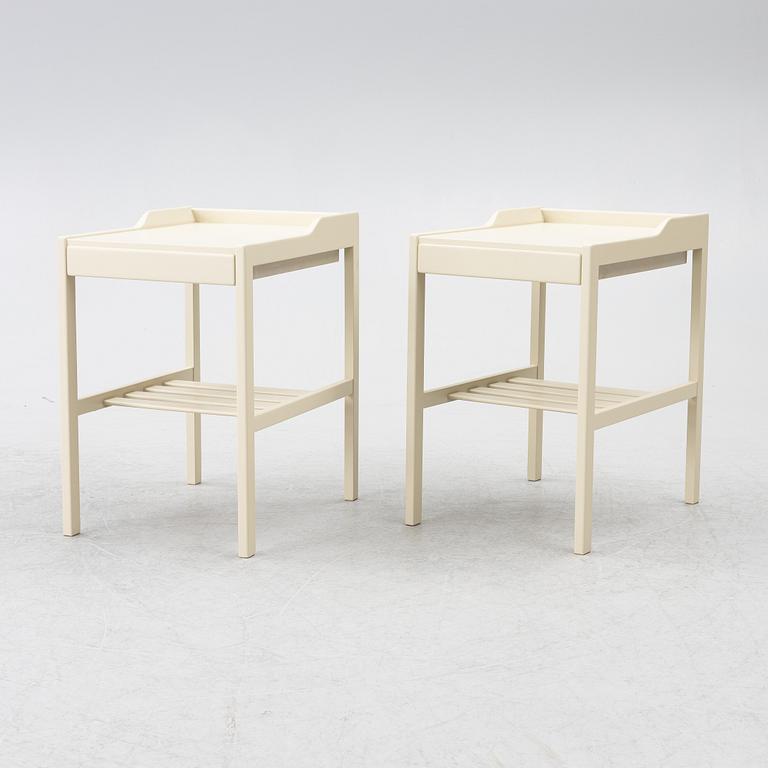 Bertil Fridhagen, bedside tables, a pair, Bodafors, 1960s.