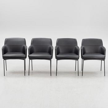 Claesson Koivisto Rune, four 'Montevideo' armchairs, Tacchini, Italy.
