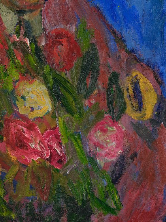 Ivan Ivarson, Man with hat and flowers.