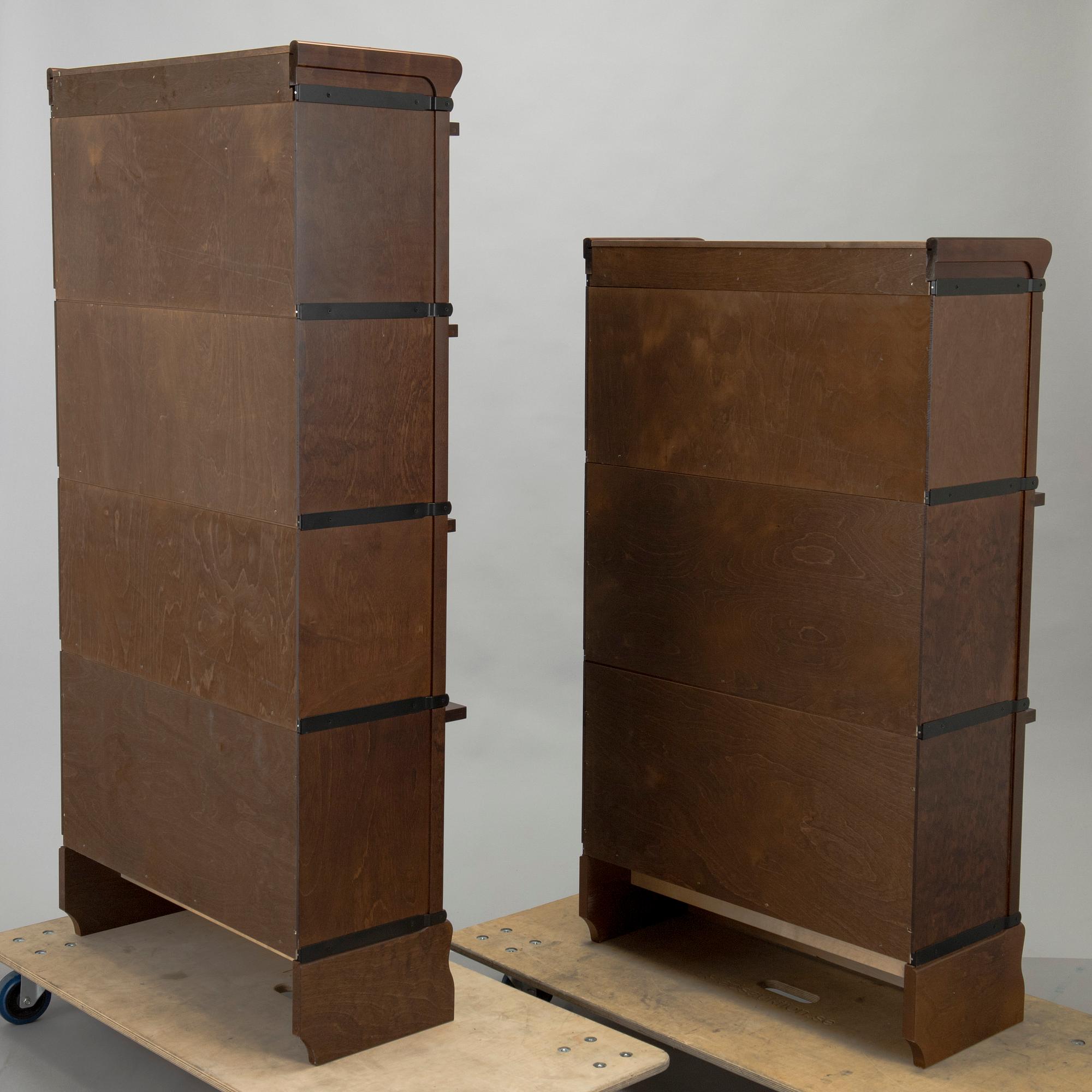 Seven book cabinets /book shelf for Boknäs,  21st century.