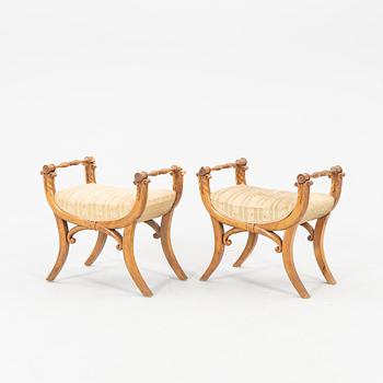 Pair of Baltic 19th-century stools.