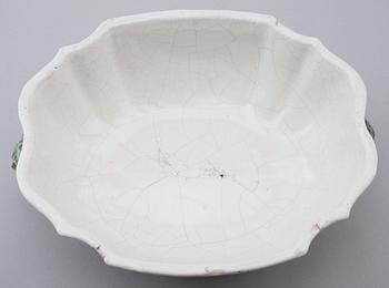 TERRIN med lock, fajans, märke för Joseph Olérys, Moustier.