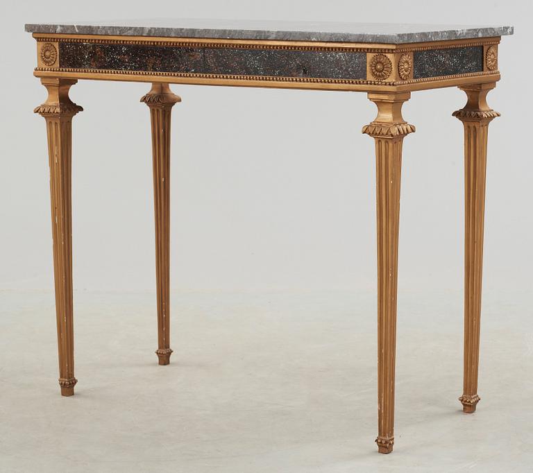 A late Gustavian late 18th century console table.