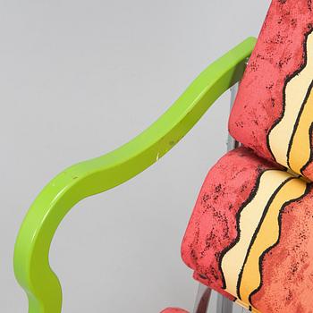 Yrjö Kukkapuro, A 1980s  'Experiment' open armchair for Avarte, Finland.