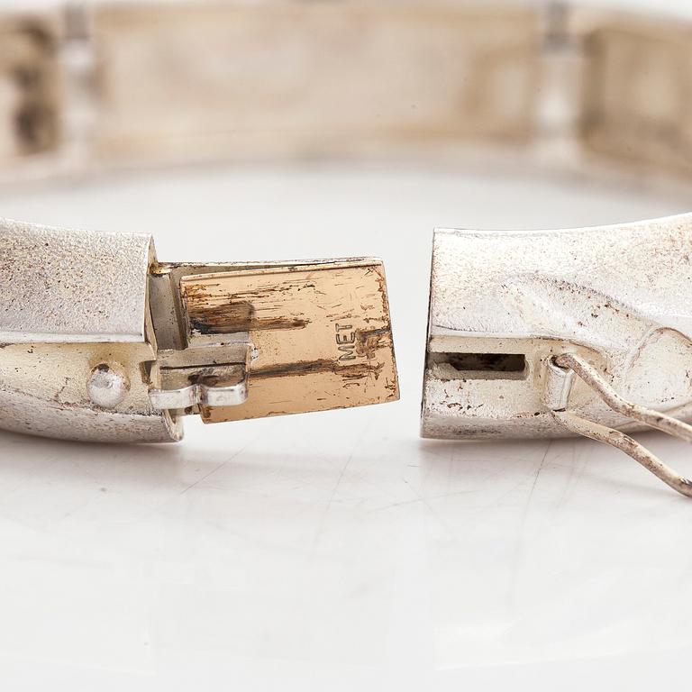 Björn Weckström, a sterling silver 'Corrente' bracelet for Lapponia 1996.