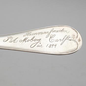 BELÖNINGSSKED, silver, Pehr Zethelius, Stockholm 1797. Vikt ca 62 gram.