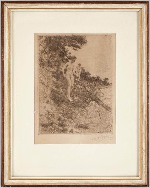 ANDERS ZORN, etsning, sign.