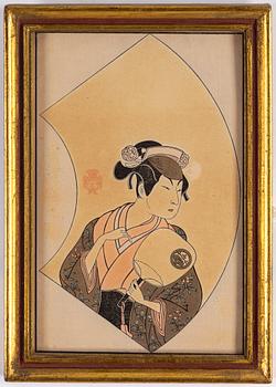 Six (4+2) Japanese color woodblock prints, late 19th/early 20th century.