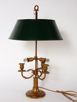 LÄSLAMPA, sk lampe a bouillotte. 1800/1900-tal.