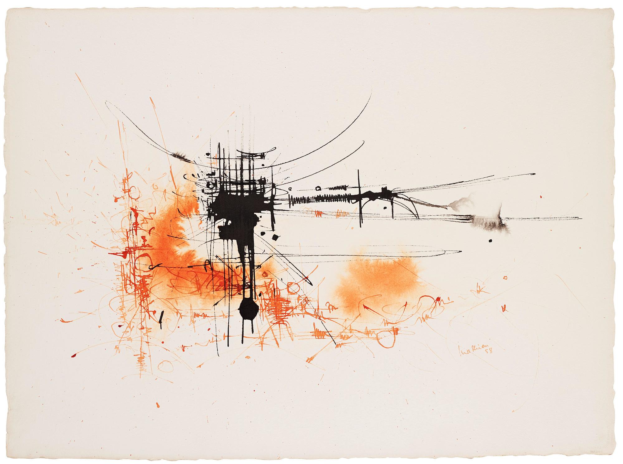 Georges Mathieu, Untitled.