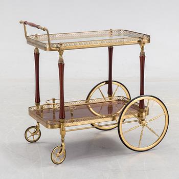 A brass serving trolley, 1960s / 70s.