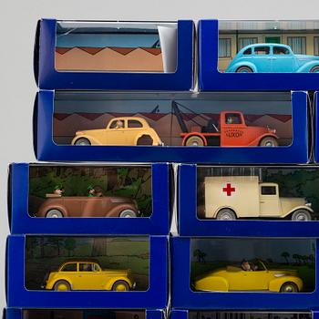 a collection of 26 Tintin cars, Hergé-Moulinsart.