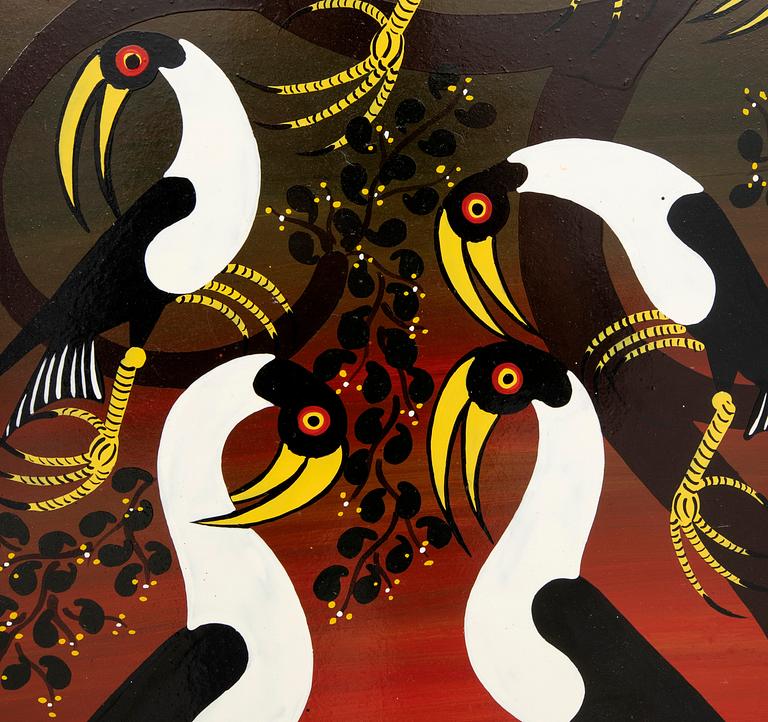 Martin's Tingatinga Painting Birds.