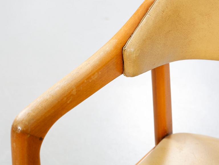 A arm chair by Yngve Ekström, "Puck/922", Gemla Fabrikers AB, Diö, designed in 1956.