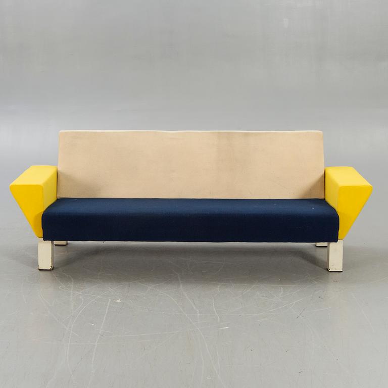 An 1970s Knoll sofa designed by Ettore Sottsass.