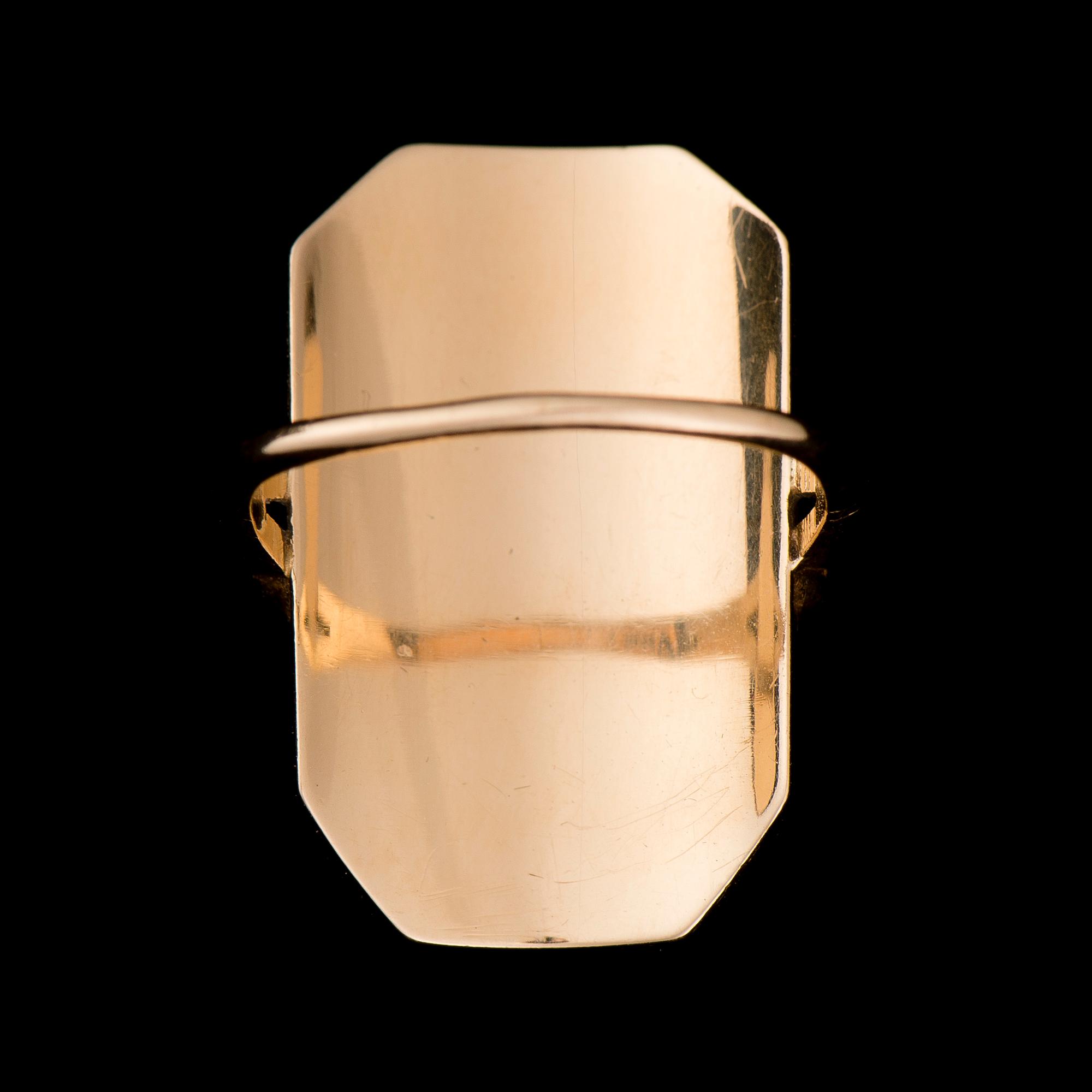 RING, miniatyrmålning, 18K guld. 1700-talet.