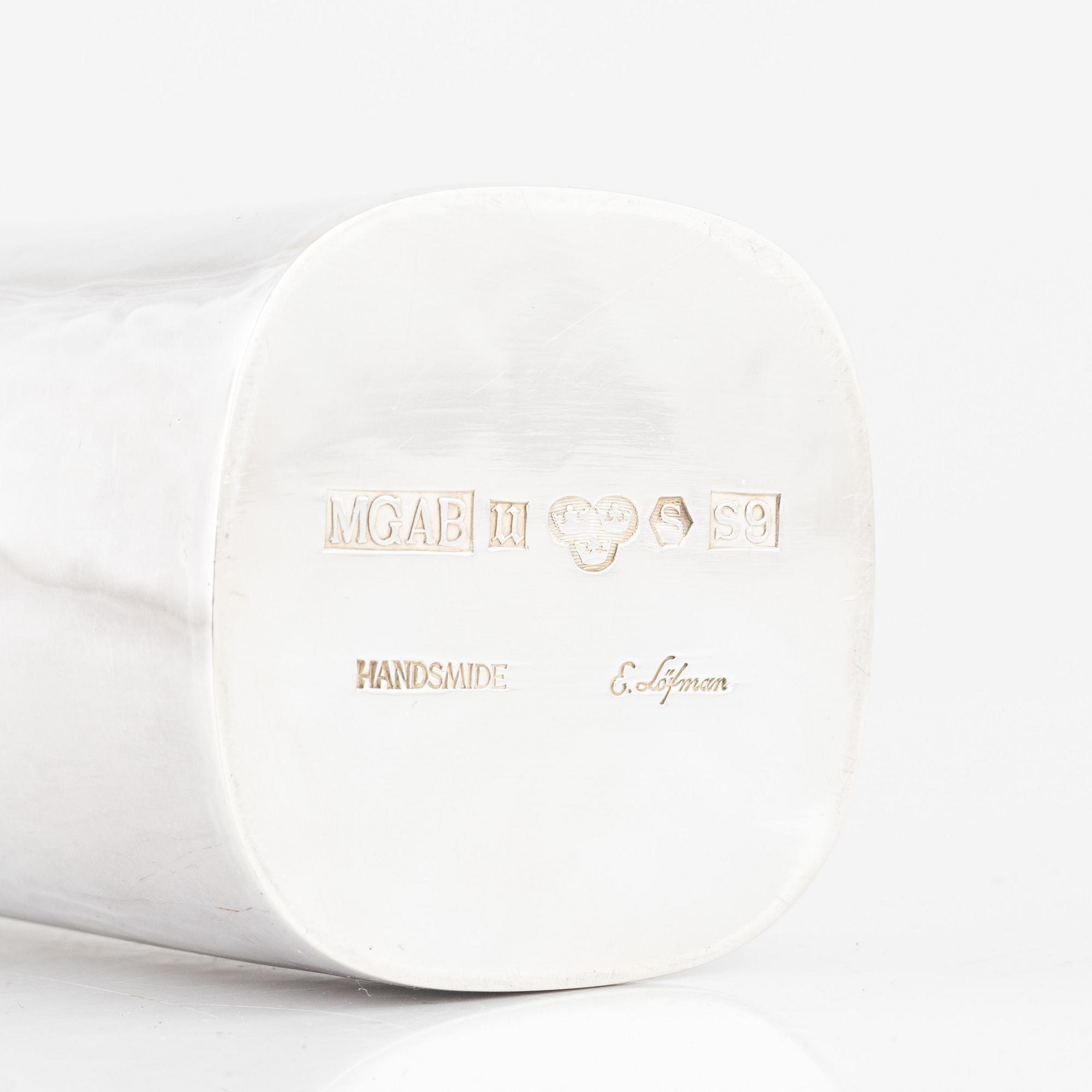 Eric Löfman, vas silver, MGAB, Uppsala 1968.