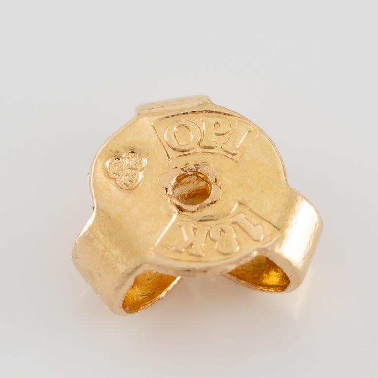 Necklace, along with two pairs of earrings, filigree work, brass-coloured metal.