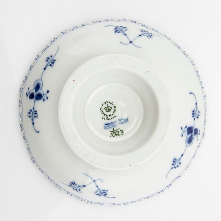 Service, 46 pieces, porcelain, Blue Fluted "Full Lace" and "Half Lace", Royal Copenhagen, Denmark.