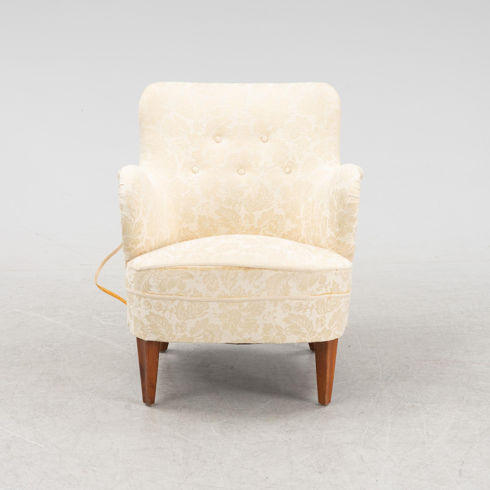 A swedish modern armchair, 1940's/50's.