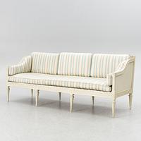 A Gustavian sofa by J. Lindgren (master in Stockholm 1770-1800).