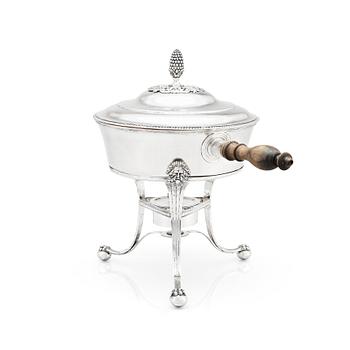 A Swedish Empire silver tureen on stand, mark of Johan Petter Grönvall, Stockholm 1829.