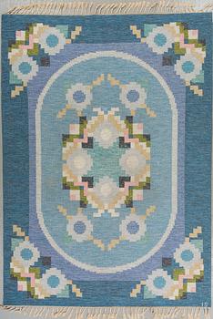 MATTA, rölakan, monogramsignerad IS, Ingegerd Silow, 1900-talets andra hälft. Ca 278 x 199 cm.