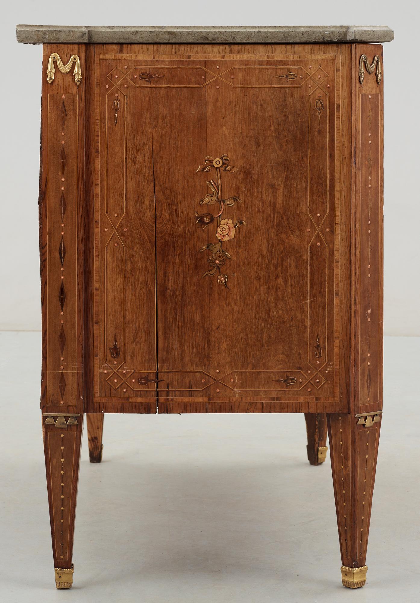 A Gustavian commode by N. P. Stenström, not signed.