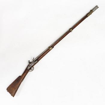 Flintlock rifle, signed Wålberg, Stockholm, (Anders W, 1720-93).