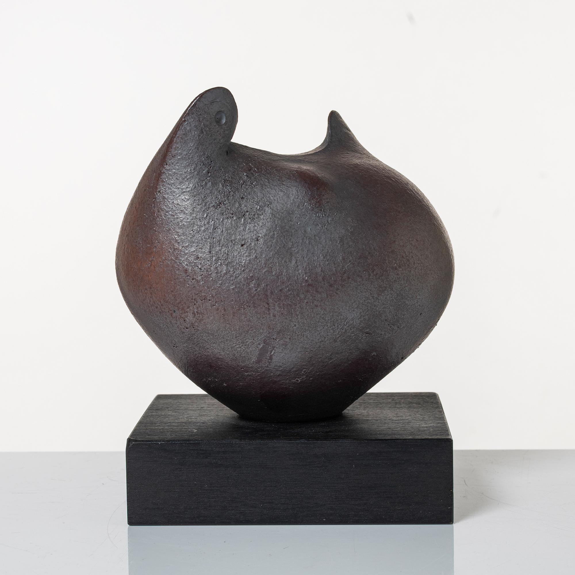 Claes Thell, skulpturer, 2 st, signerade.