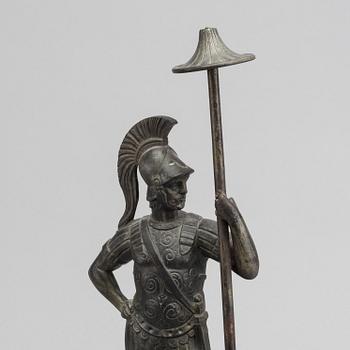 SKULPTUR, patinerad metall.  A.M Nacht 6821. Omkring 1900.