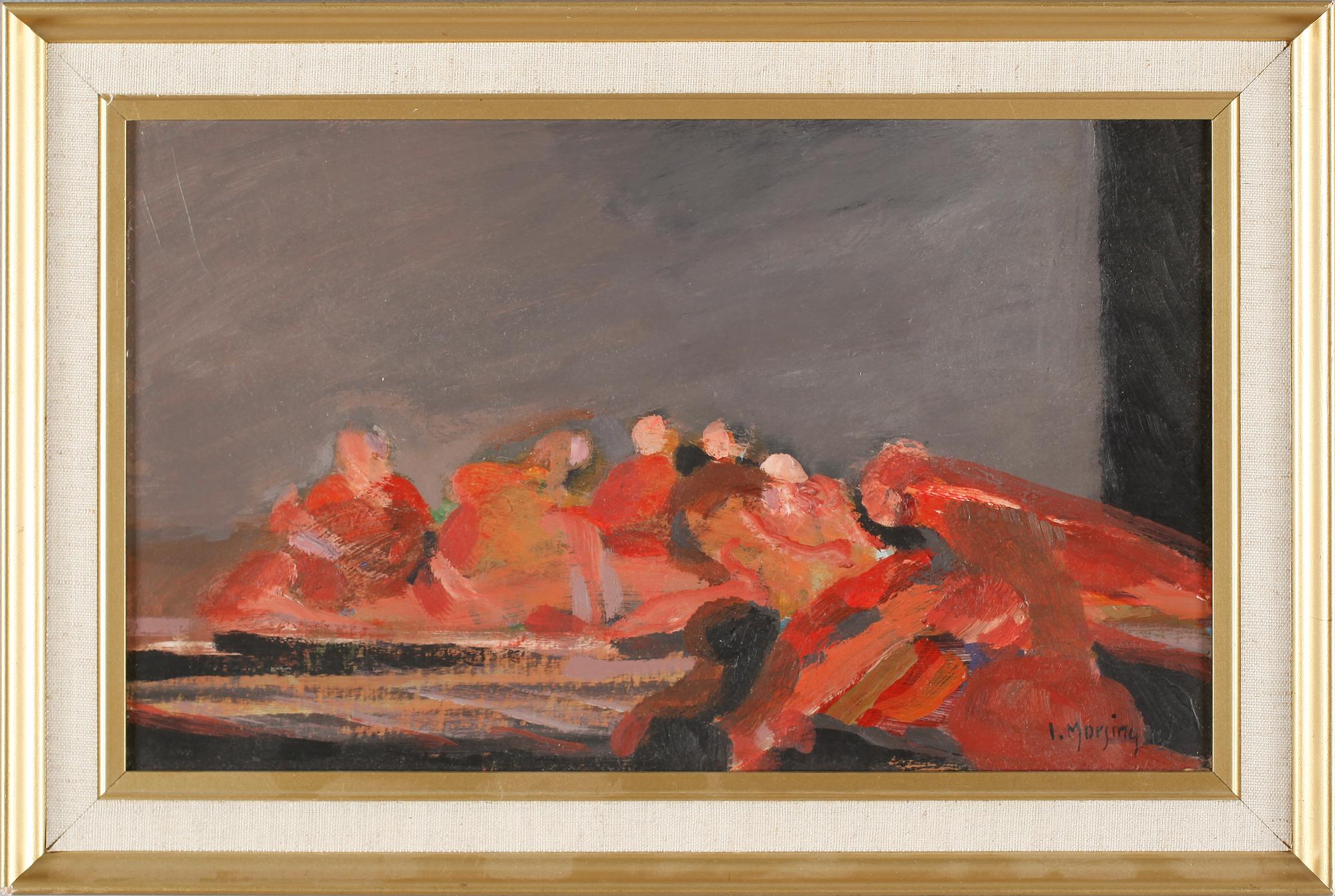 IVAR MORSING, olja på pannå, signerad.