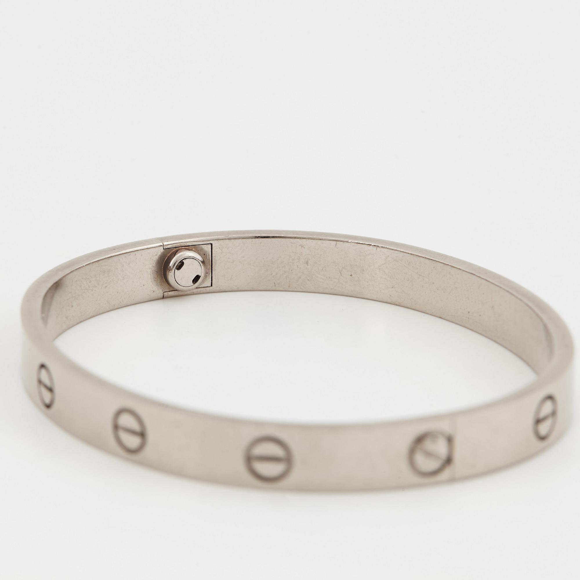 A Cartier "Love" bracelet.