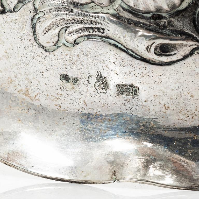Kandelabrar, ett par, silver, barockstil, Tyskland 1900-tal.